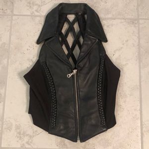 Leather vest